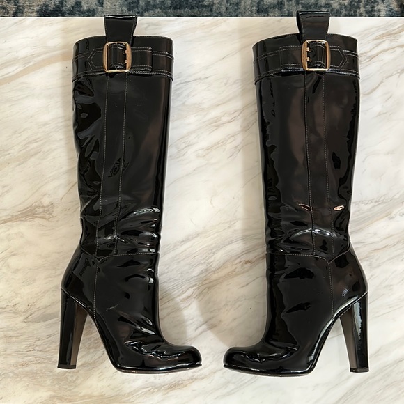Dolce & Gabbana Patent Leather Boots - sz. 37 - Picture 1 of 9